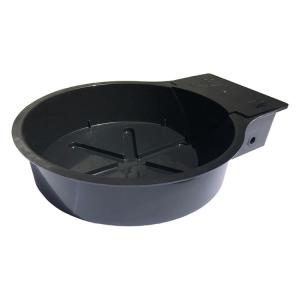 1Pot XL Tray en Deksel Zwart - met rubberen ring - voor AQUAvalve5 / 9mm slang