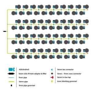 Alternative view of AutoPot 80Pot XXL Systeem met 35L of 50L FlexiPot